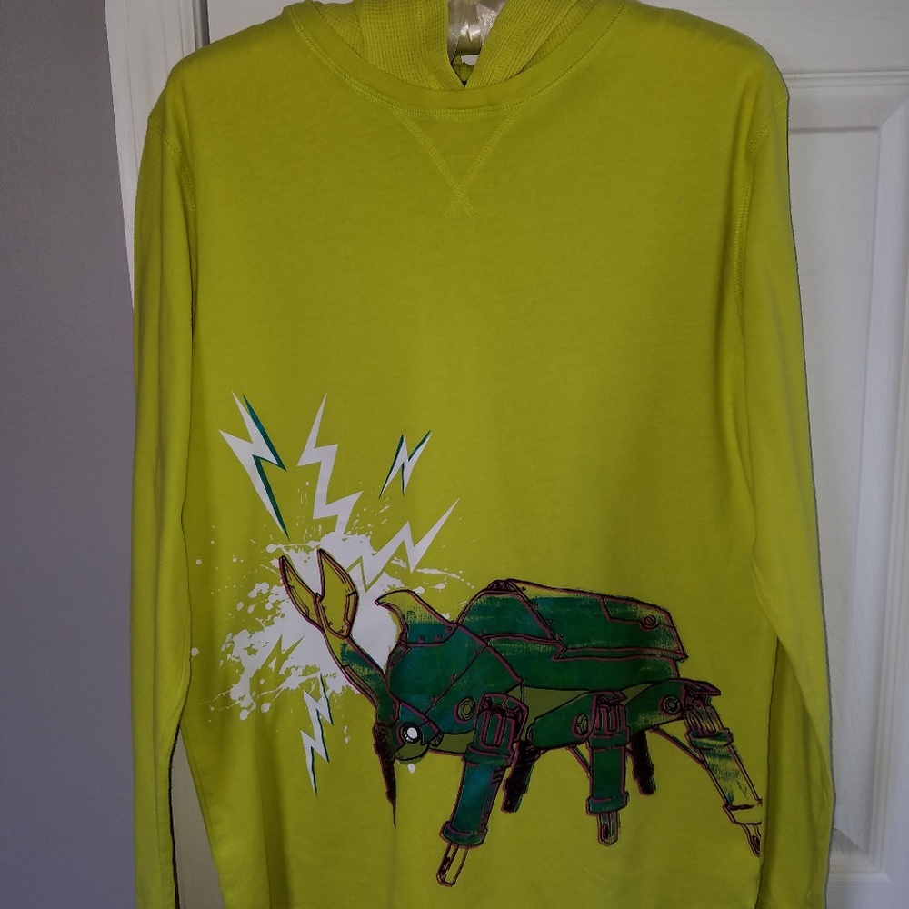 Graphic long sleeve hooded shirt Boys